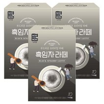 녹차원 맛있는녹차작설 10T 4개, 흑임자라떼