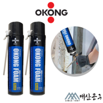 오공 폴리 우레탄 폼 플러스 스트로우 단열 틈새 난연 에어컨 창틀 문틀 일회용 발포용, 폼 건타입(국산)