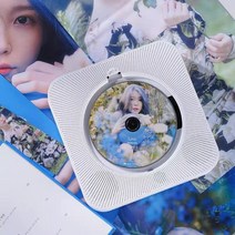 벽걸이CD플레이어 시디플레이어 무선 휴대용, 핑크