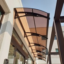 캐노픽스 1000 X 2300 상가어닝 호레움 창문셔터 차고 만들기 가림막휀스 조립식주차장, 브라운렉산 검정 브라켓 검정 바