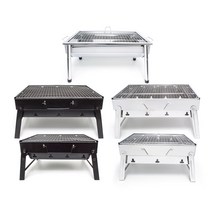 1~3인용 캠핑 불멍 바베큐 미니 그릴 화로 모음, 2~3인용 스테인리스 스탠드형 화로, 1개