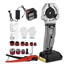 nanwei 21v 무선 전기 파이프 용접기 핫멜트 기계 340 ℃ 교체 헤드 튜브 가열 ppr pe pvc, eu 플러그 2 배터리