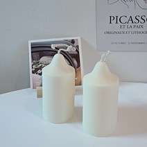 오브제캔들 필라캔들 7종 모음 더네이처하우스, 웨딩데이, 5.뚱 크레파스(150g 5x10cm)