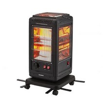 오방향 전기난로 개별스위치 오방난로 전기히터 가정용 사무실난로, 타이머 블랙(H5500TB)