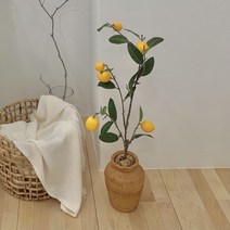 주르제 레몬트리 조화나무 나뭇가지 낑깡 금귤 인조나무 화분 식물, 레몬트리 조화, 1개