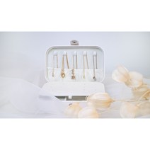 비올티 보석함 악세사리 보관함 주얼리 악세서리 귀걸이 목걸이 화장품 정리대 정리함, 핑크