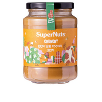 슈퍼너츠 100% 땅콩 피넛버터 크런치, 6개, 460g