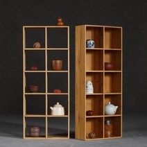 다완장 찻잔장식장 원목 홈카페 머그잔 수납장 북유럽감성, 그리드6 (후면 패널 포함)