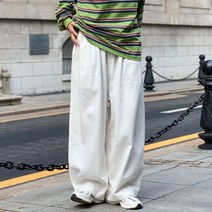 일본 하라주쿠 스타일의 조수 브랜드 스트레이트 느슨한 와이드 레그 바지 스트리트 레트로 홍