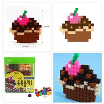 이지툭툭블럭 초코머핀 (캐릭터 블럭 만들기 과일 DIY