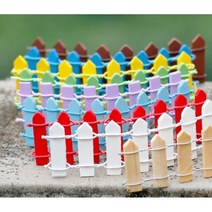 울타리 미니어처 10 컬러 디오라마 테라리움 화분 DIY 만들기 재료 미니어처 피규어, 6.블루