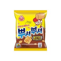 오뚜기 뿌셔뿌셔 불고기맛 90GX10봉 키즈 간식. 아이들 스낵 맛있는 스낵. 캠핑야식, 4개