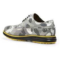 정품 Cole Haan 남성용 오리지널 그랜드 쇼트윙 옥스포드 신발 그레이 카모