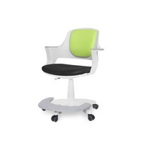 텐바이텐 체어포커스 비너스 베이직 BNR505WH 화이트바디 메쉬 발받침의자, 투톤레드