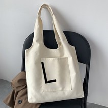 YAPOGI여성 에코백 쇼핑 가방 캠퍼스 크로스백 지퍼형 에코백 도시락 가방