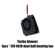 4010 팬 12v 24v ender 3 40mm 2 핀 오일 듀얼 볼 베어링 쿨러 냉각 팬 3d 프린터 부품 40*40*10mm, 04 Turbo dual ball 12V