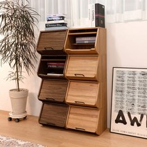 소티디자인 에바 플랩도어 수납박스 - 2color, 캄포베니어