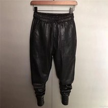 남성 스키니 슬림핏 가죽바지 팬츠 밴딩