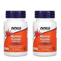 나우푸드 4세대활성엽산 메틸엽산 1000mcg 90정 2통