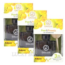 불스원 프리미엄 그라스 차량용 디퓨저 105ml, 페어&프리지아, 4개