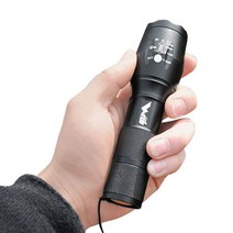 위드 강력 ZOOM LED 라이트 손전등 후레쉬, 1개입