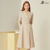 (정품)JJ지고트 (JJ.ro) 플리츠 배색 테일러드 원피스 GN2M0OP90