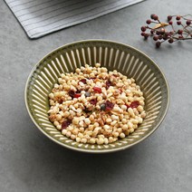 오반자이 엠보라인 찬기 17cm 일본 그릇 식기 북유럽도자기 볼접시 모던한그릇, 오반자이 엠보라인 찬기 17cm[올리브]