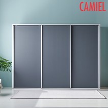 [기간한정 5% 할인이벤트] [까미엘]로셀 2800 슬라이딩 옷장(CC_AK0078), 올그레이