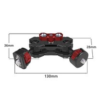 블루레이크 카메라 사진기 호환 부속 부품 매직 암 360 회전 20mm 더블 볼 헤드 Arri 핀 14 38 스크류 마운트 어댑터 소니 A7C후지 XT4 케이지 DSLR, 5.3 8 Arri Black Red