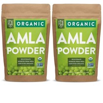 FGO Amla Powder Amalaki 미국 암라 가루 파우더 음료 미용 헤어, 2개, 453g