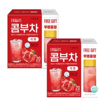 다농원 데일리 콤부차 4종 레몬/세븐베리/피치/석류 발효 탄산음료, 석류20Tx2개