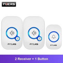 스마트도어벨 Fuers M557 방수 무선 도어벨 가정, White Color Kit 3_EU 플러그 | S