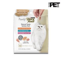 퓨리나 팬시피스트 퓨얼리 버라이어티팩 30g 참치 연어 치킨 고양이 습식 파우치