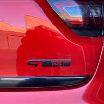 르노스티커 데칼 엠블럼 메탈 XM3 QM6, 2.레드블랙