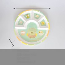 식반밀라민 식기류 동물 반 과일 반달콤달, 5 체크판(2552), 백변엉(8)