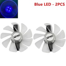 2pcs 95mm cf1015h12d 쿨러 팬 사파이어 radeon rx 470 480 580 570 rx580 rx480 게임용 비디오 카드 냉각 팬, 협력사, 블루 led - 2pcs