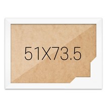 퍼즐액자 51x73.5 고급형 우드 화이트, 단품, 1