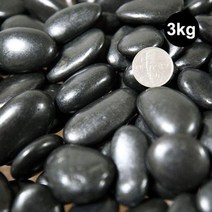 콩 자갈 파쇄석 멀칭 재료 강 화분석 화단 돌 주먹 흰 돌멩이 돌맹이 주차장 색깔 조경, 혼합광택유광3kg대