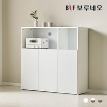 보루네오 키첸 1200 멀티 주방 수납장 깊은, 화이트화이트 KC66