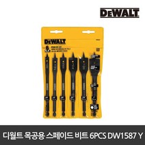 디월트 목공용 스페이드 비트 6PCS DW1587 Y, 1개