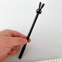 깜찍한 새해 어린이집 선물 블랙 토끼 볼펜 0.5mm, 상세페이지 참조