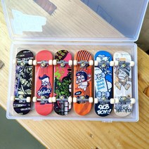 다양한 핑거보드 보관함 패키지 세트 미니 손가락 스케이트보드 장난감 키덜트, 단일사이즈, B