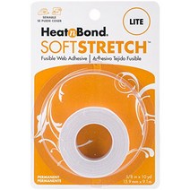HeatnBond SoftStretch Lite Iron-On Adhesive 5/8 Inch x 10 Yards, 1