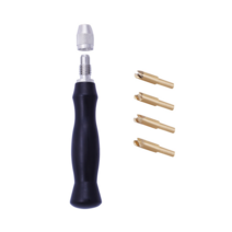 교체 가능 황동 헤드가 가죽 엣지 크리저 세트 프레스 씰링 머신 마킹 DIY 도구 1.5-2-2.5-3mm, 한개옵션0