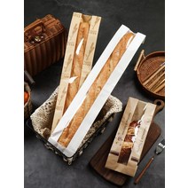 계란바구니 바게트 가방 크래프트 종이 실용적인 빵 플로드지 선물봉투 쇼핑몰지 비닐포장 예쁜, white short