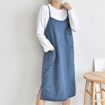 삐까삐까 데님 포켓 뷔스티에원피스