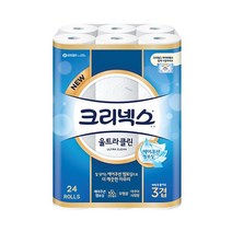 크리넥스 울트라클린 에어쿠션 엠보싱 3겹 30롤 25M 천연펄프 화장지 두루마리