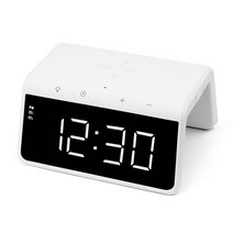 UM2 고속 무선충전기 AL700uv 스마트폰 살균기능+알람기능, 1개, 화이트