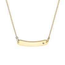 [비앤비골드]14K18K 각인이니셜 미니스틱 미아방지 체인목걸이 IRN38246