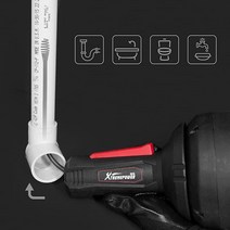 XtremepowerUS 전기 배수 오거 12V 유연한 뱀 배수구 막힘 제거기 화장실 하수구 욕실 싱크대 및 샤워용 무선 배관 스네이크 장갑 제모 도구 포함